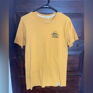 Smokey Bear Mustard Tee - Prevent Wildfires